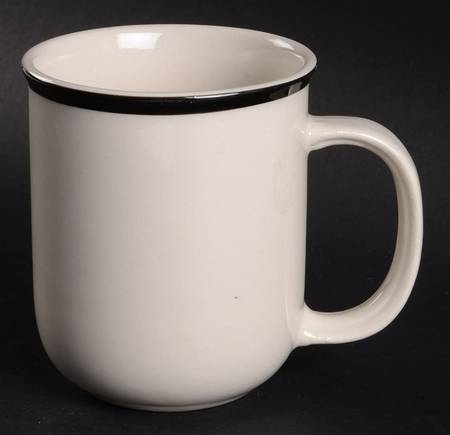 Kitchen Basics Black (Coupe) Mug