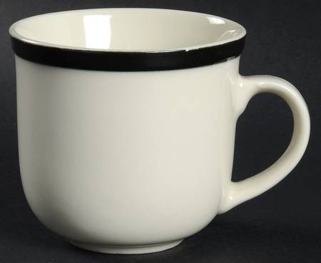 Kitchen Basics Black (Coupe) Mug