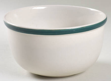 Kitchen Basics Cobalt Green (Thin Band) Coupe Soup Bowl
