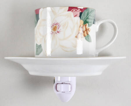 Magnolia 4 3/8"-4 5/8" Night Light/Cup & Saucer HC