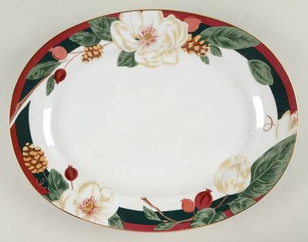 Magnolia 14" Oval Serving Platter
