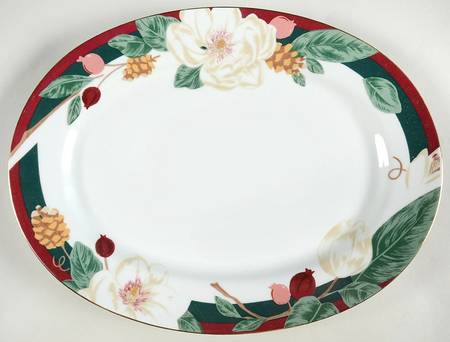 Magnolia 14" Oval Serving Platter