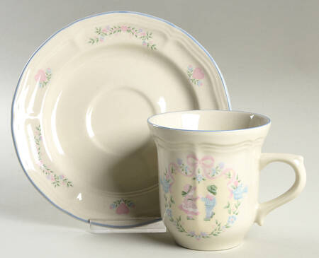 Memories Flat Cup & Saucer Set by Tienshan