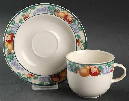 Orchard Flat Cup & Saucer Set