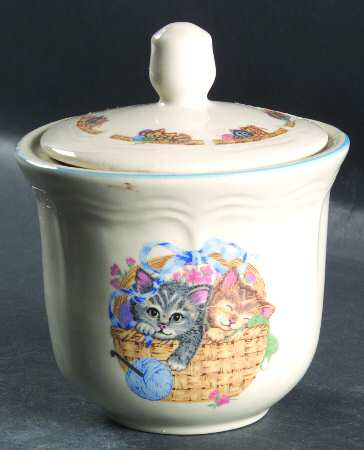 Purrfect Friends Sugar Bowl & Lid