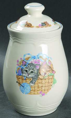 Purrfect Friends Small Canister & Lid