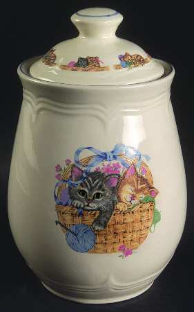 Purrfect Friends Medium Canister & Lid