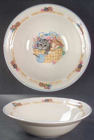 Purrfect Friends Rim Cereal Bowl