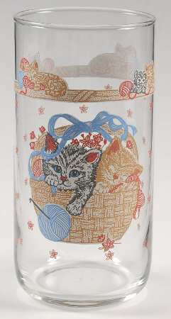 Purrfect Friends 14 Oz Glassware Tumbler