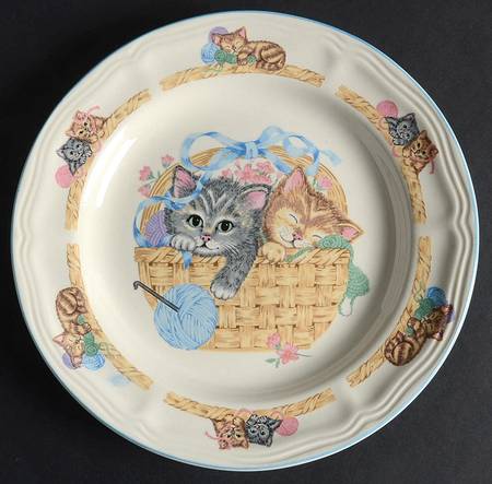 Purrfect Friends Salad Plate