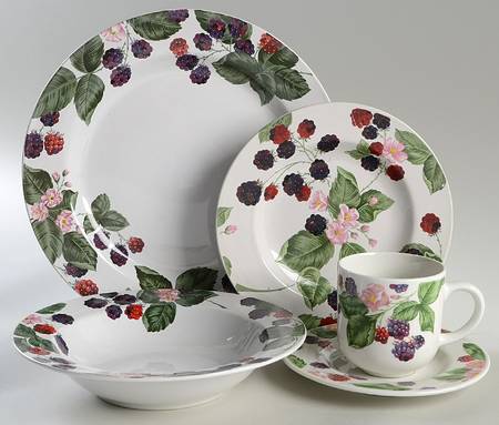 Raspberry Social 5 Piece Place Setting