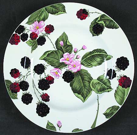 Raspberry Social Salad Plate
