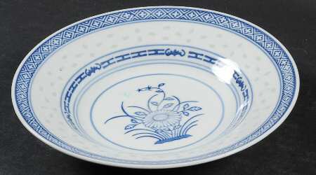 Rice Flower Rim Soup Bowl
