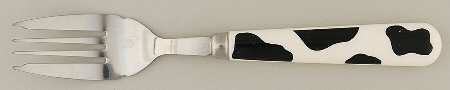 Spotted Cow (White) Individual Salad Fork