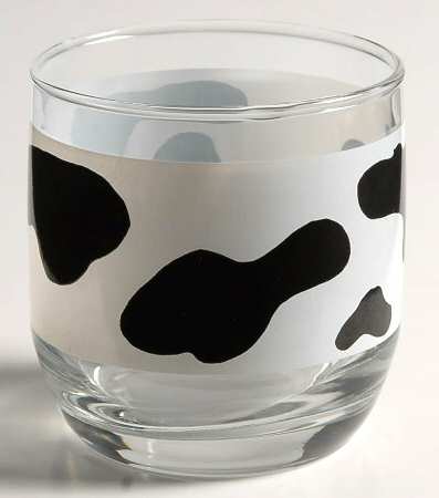 Spotted Cow (White) 6 Oz Glassware Juice