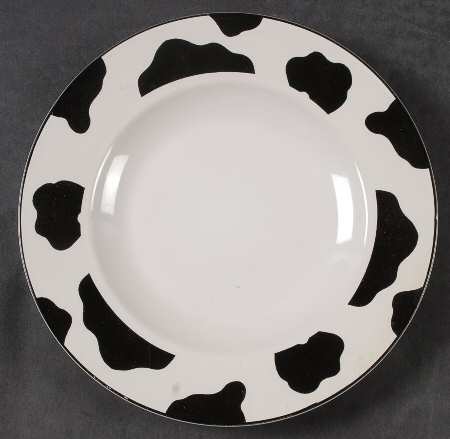 Spotted Cow (White) Salad Plate