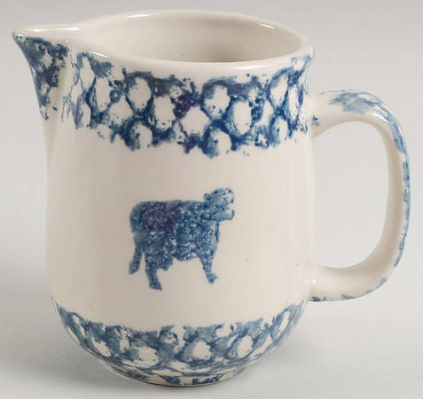 Sponge Blue (Animals or Hearts) Creamer