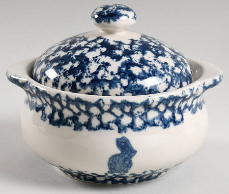 Sponge Blue (Animals or Hearts) Individual Casserole & Lid