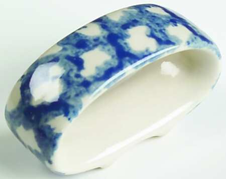 Sponge Blue (Animals or Hearts) Napkin Ring