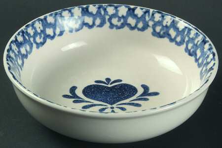 Sponge Blue (Animals or Hearts) Coupe Cereal Bowl