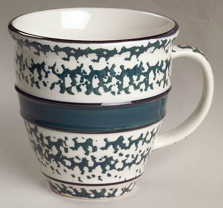 Sponge Green (Black Edge) Mug