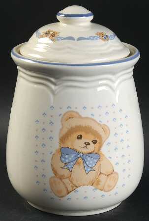 Theodore Bear 5" Storage Jar & Lid