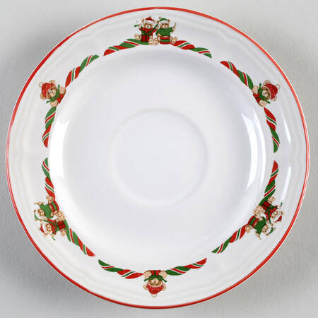 Theodore Bear's Christmas Saucer by Tienshan