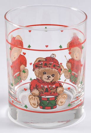 Theodore Bear's Christmas 10 Oz Glassware Double Old Fashioned by Tienshan
