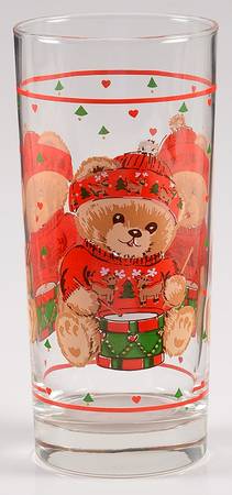 Theodore Bear's Christmas 16 Oz Glassware Tumbler