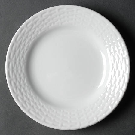 White Wicker Salad Plate