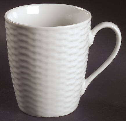 White Wicker Mug