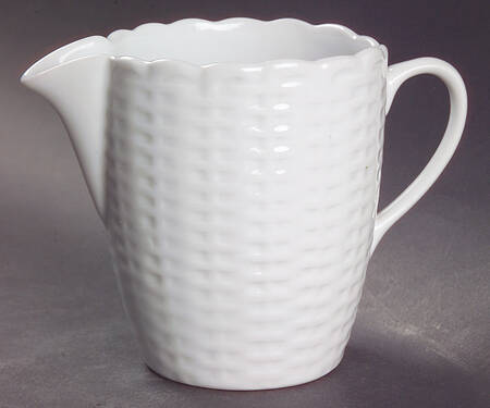 White Wicker Creamer
