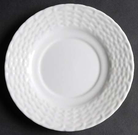 White Wicker Saucer for Flat Cup