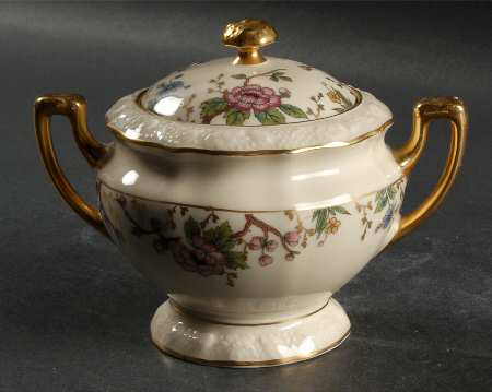 Primavera (Cream) Sugar Bowl & Lid