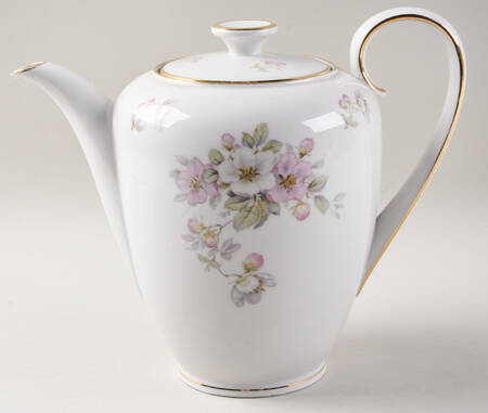 Apple Blossom (White Background) Coffee Pot & Lid