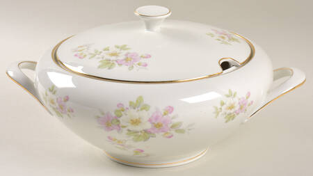 Apple Blossom (White Background) Tureen &  Lid