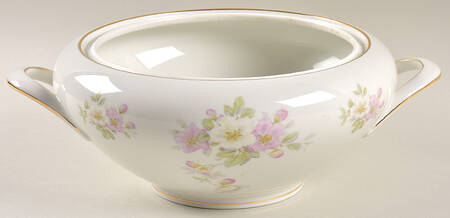 Apple Blossom (White Background) Tureen No Lid
