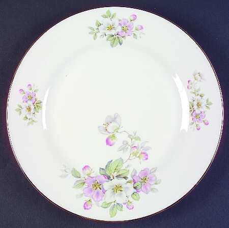 Apple Blossom (White Background) Dinner Plate