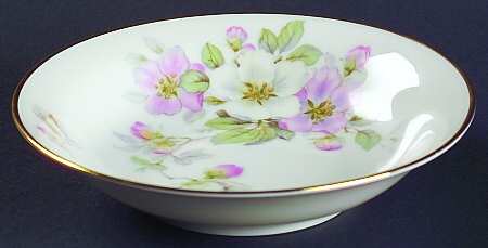 Apple Blossom (White Background) Fruit/Dessert (Sauce) Bowl
