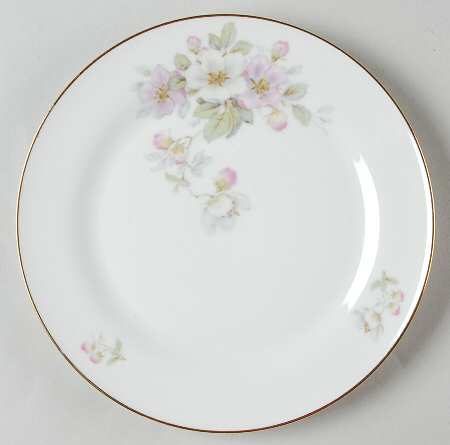 Apple Blossom (White Background) Salad Plate