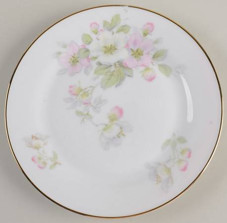 Apple Blossom (White Background) Bread & Butter Plate