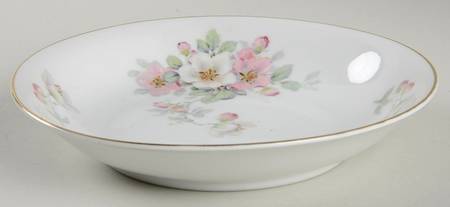 Apple Blossom (White Background) Coupe Soup Bowl