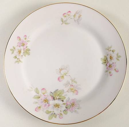 Apple Blossom (White Background) Salad Plate by Tirschenreuth