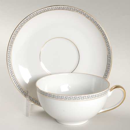 Athens Flat Cup & Saucer Set