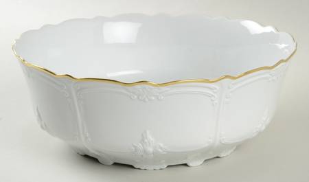Baronesse Gold 9" Salad Serving Bowl