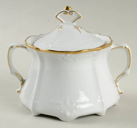 Baronesse Gold Sugar Bowl & Lid