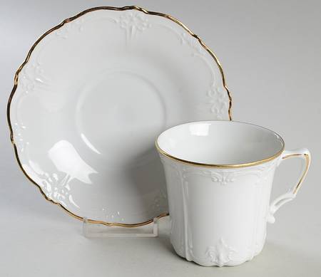 Baronesse Zitrogold Flat Cup & Saucer Set