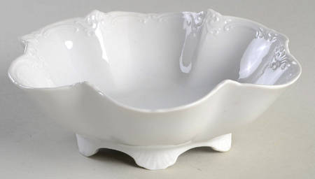 Baronesse White 6" Scalloped Bowl