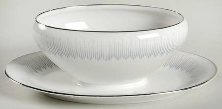 Blue Star Gravy Boat with Attached Underplate