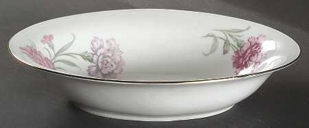 Carnation 10" Oval Vegetable Bowl